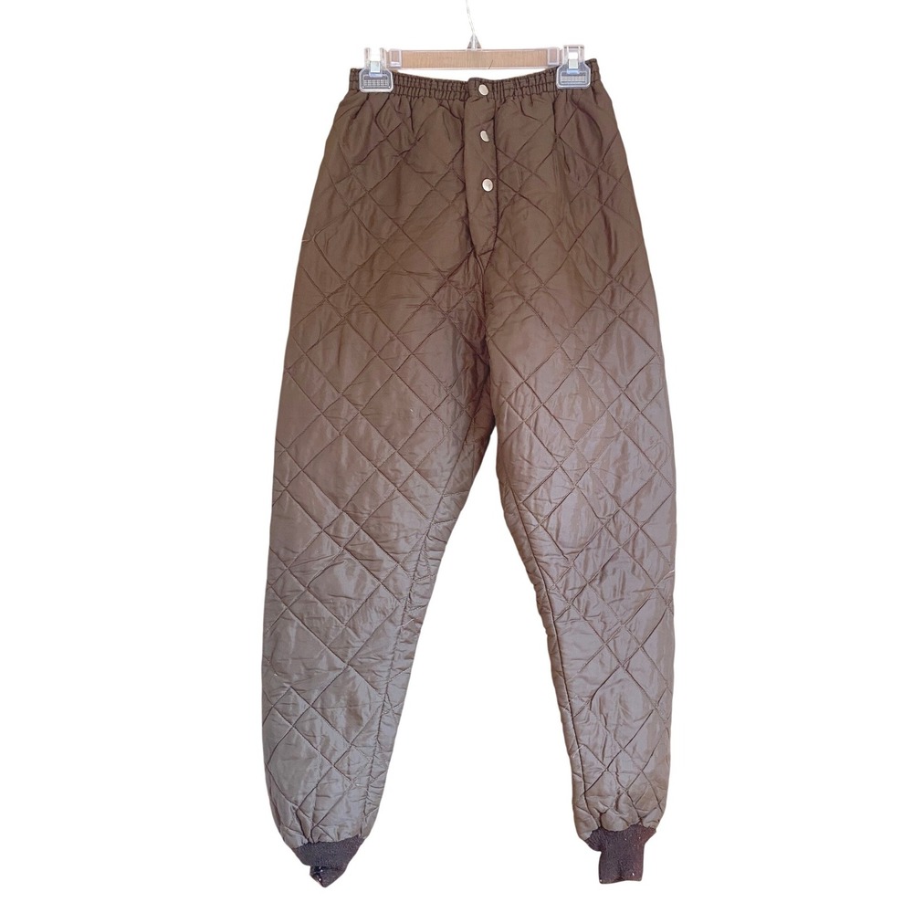 Vintage OshKosh Sportswear Quilted Brown Pants 30x29 Utility Heritage‎ Gorpcore